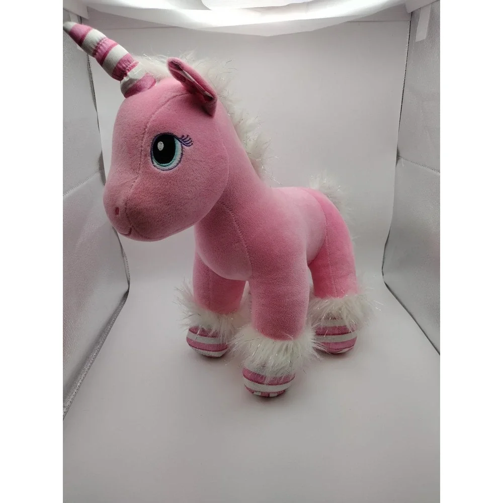 Build A Bear Workshop UNICORN Candy Stripe Bubblegum Pink PEGASUS 16